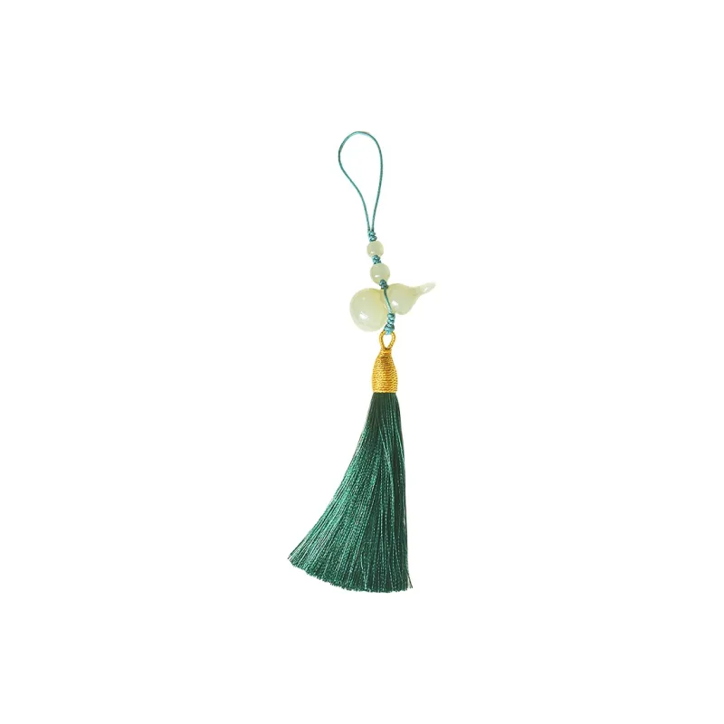 Shujie Hetian Jade Pendants Pale Greenish White Jade Unisex-0