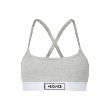 VERSACE Logo jacquard Bra