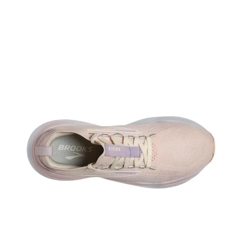 Brooks Anti Slip Wear Resistant Low Top Running Shoes Women's Pink-4