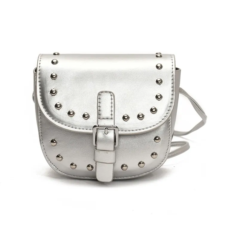 Yalu PU Shoulder Bag Unisex Silver/Pink/Black/Blue/White-0