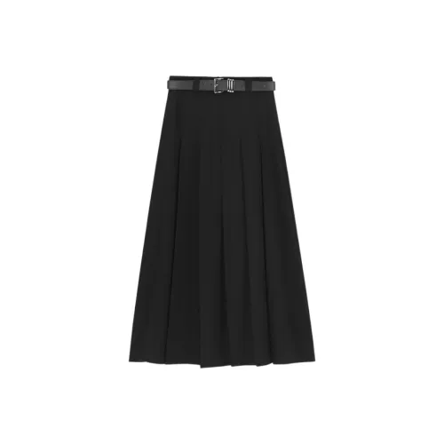 CIVICERA Casual Long Skirts Women's Black