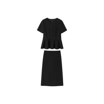 Dme Two Piece Skirt Sets Women's Black