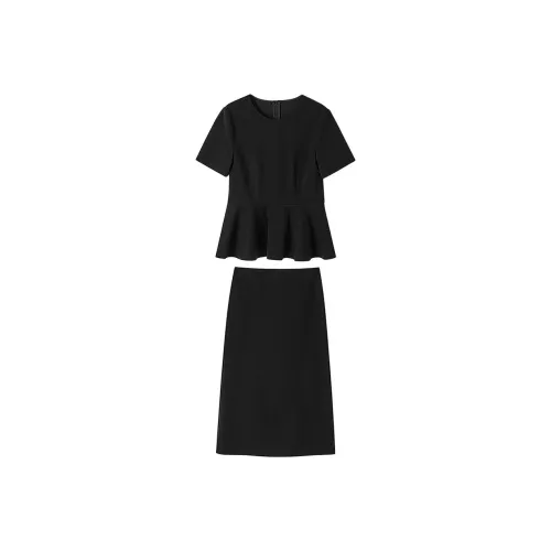 Dme Two Piece Skirt Sets Women's Black
