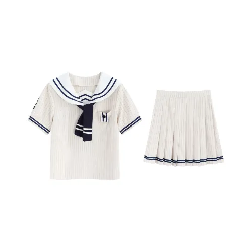 SNZX Skirt Set Women's Set Stripes
