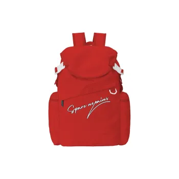 TURN UP Polyester Backpack Unisex Red