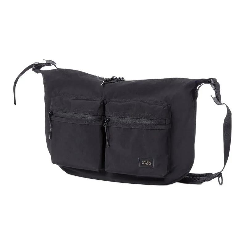 SAMSONITE MARSTON Nylon Hobo Bag, Shoulder Bag, Crossbody Bag Unisex Black-1