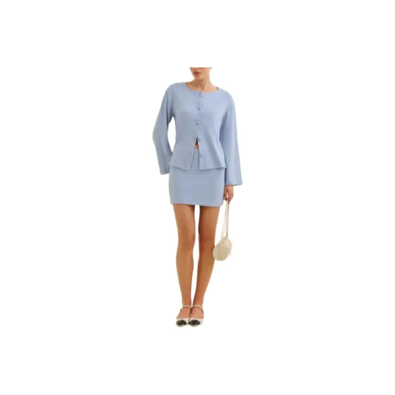 REFORMATION Skirt Set Women's Frost Blue-0