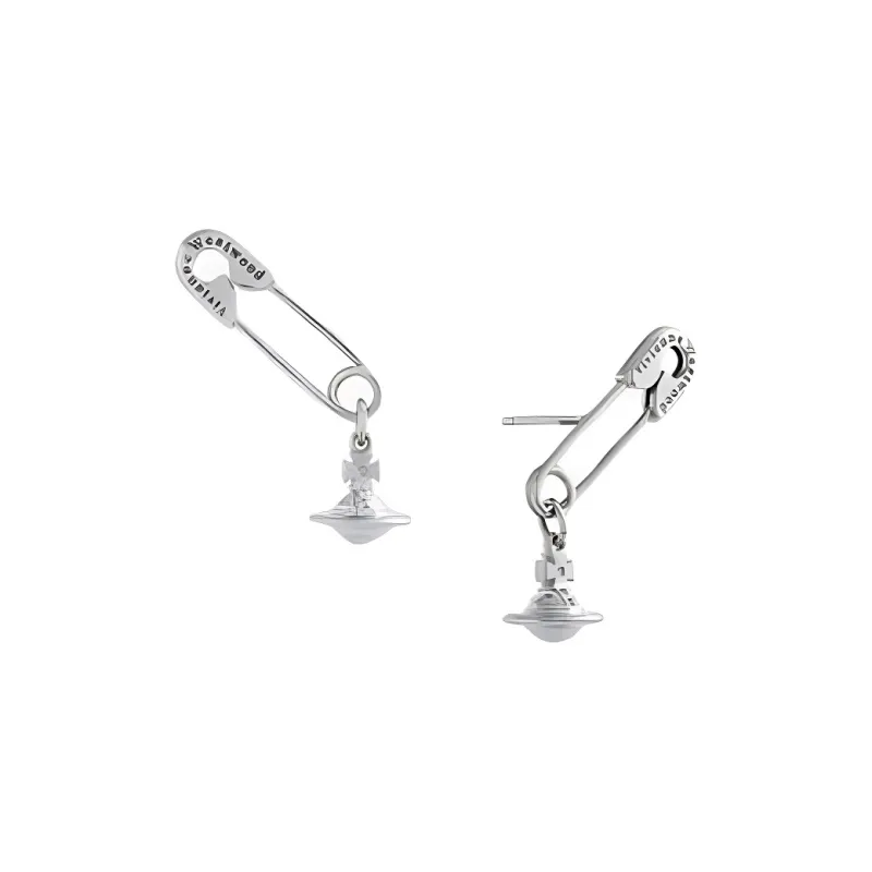 Vivienne Westwood Recycled Silver Silver-Plated Earrings Women's Silver-1