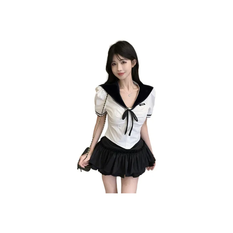 Si Bei'er Two Piece Skirt Sets Women's-0