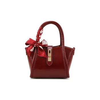 PAYOT Microfiber Synthetic Leather Shoulder Bag, Crossbody Bag, Handbag Regular Women's Burgundy