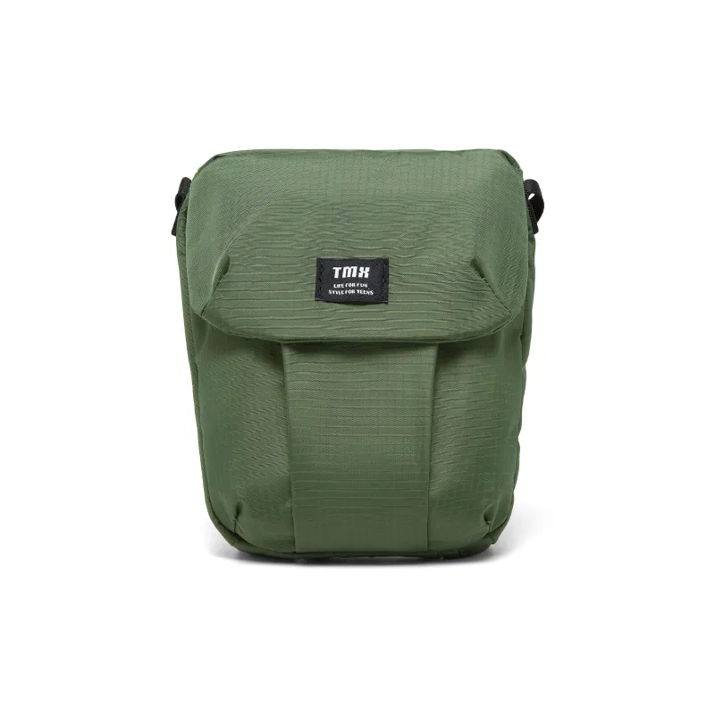 Teenmix Fabric Shoulder Bag Trumpets Unisex Green-0