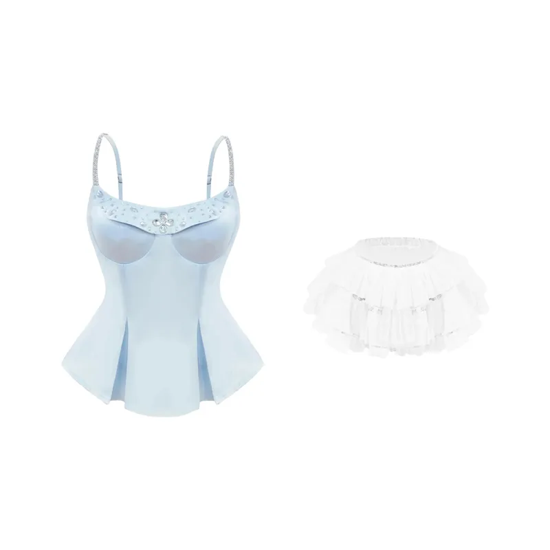 FLIM Two Piece Skirt Sets Women's-5