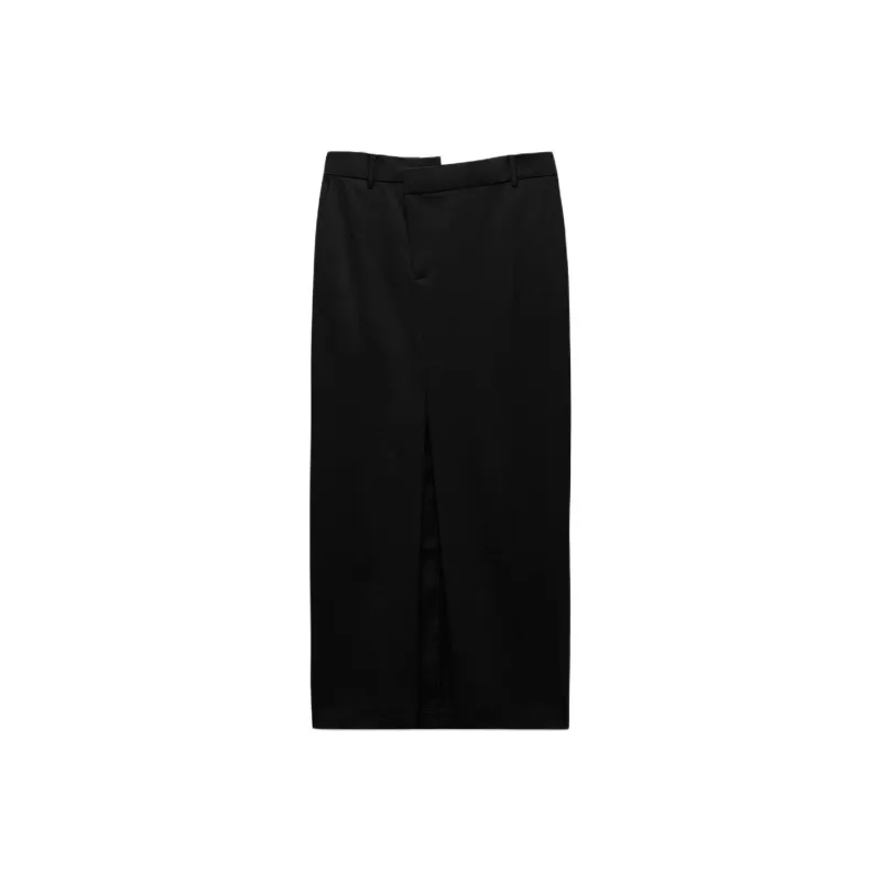 ZARA Casual Long Skirts Women's Black-0