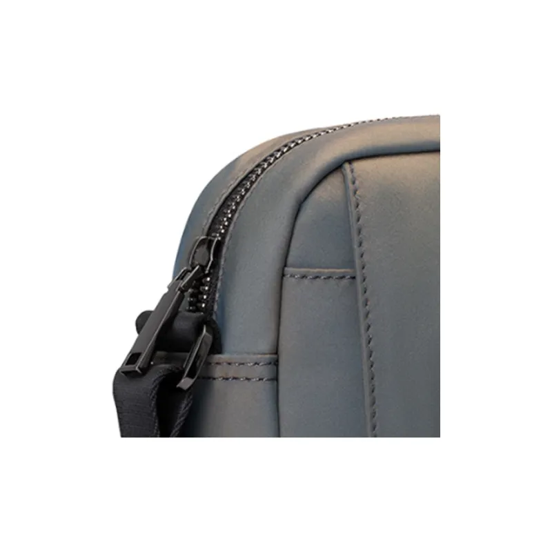 SAMSONITE Fabric Shoulder Bag, Crossbody Bag Medium Size Men's Gray Green-4