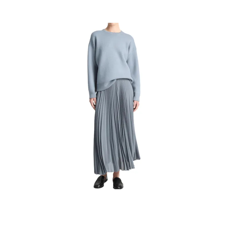 VINCE Draped Pleated Skirt-0