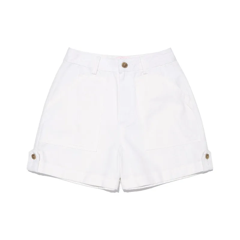 Lee Denim Shorts Women's White-0