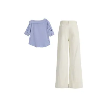 Yvetteclassic Shirt Matching Set Women's