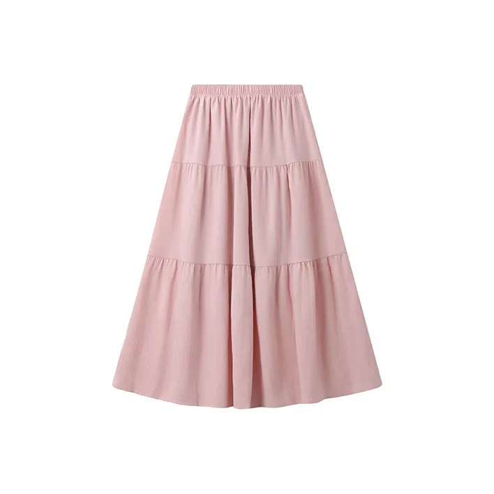 ATUXIU 2025 Spring/Summer Minimalist Style Versatile Half Length Skirt Women's-2