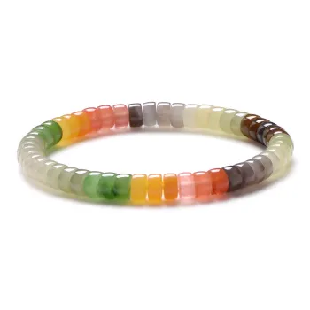 MARY WINDSOR Hetian Jade Bracelets Pale Greenish White Jade Unisex