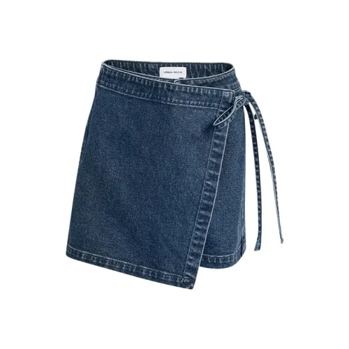 URBAN REVIVO Denim Shorts Women's Blue