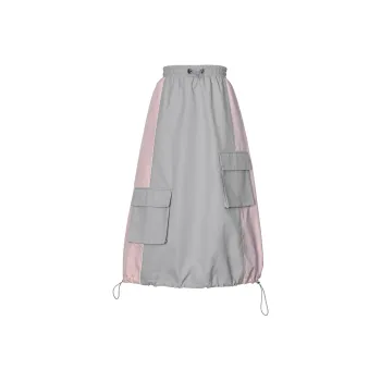 Snbl Casual Long Skirts Women's Gray