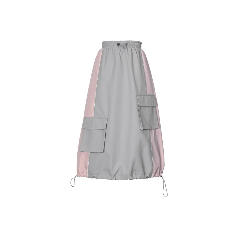 Snbl Casual Long Skirts Women's Gray-0