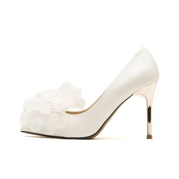 MABEL&CO Slim Heel High Heels Women's White