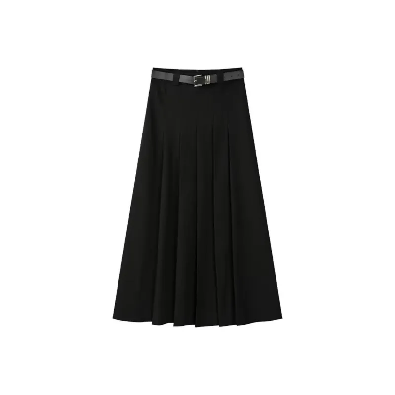BDGU Casual Long Skirts Women's Gray-4