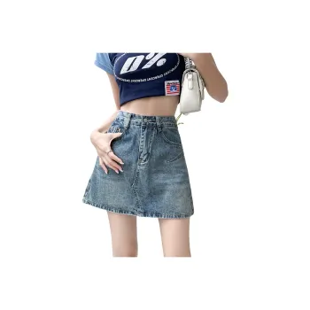 KAISER Denim Short Skirts Women's Blue
