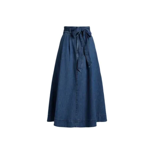 Ralph Lauren FW24 Casual Long Skirt Women's Blue