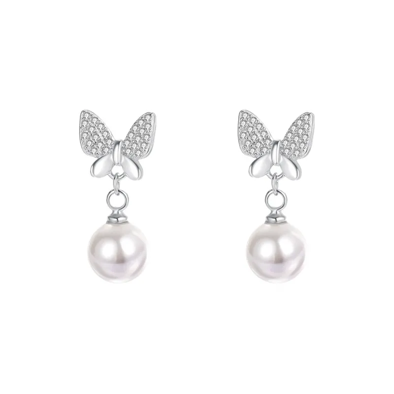 MONI JEWELLERY S999 Fine Silver Stud Earrings Women's-0