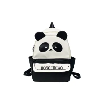 AIBAG Nylon Backpack Women's Black/Black Plaid