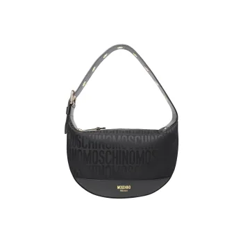 MOSCHINO Nylon Hobo Bag Handbag Shoulder Bag Women's Black