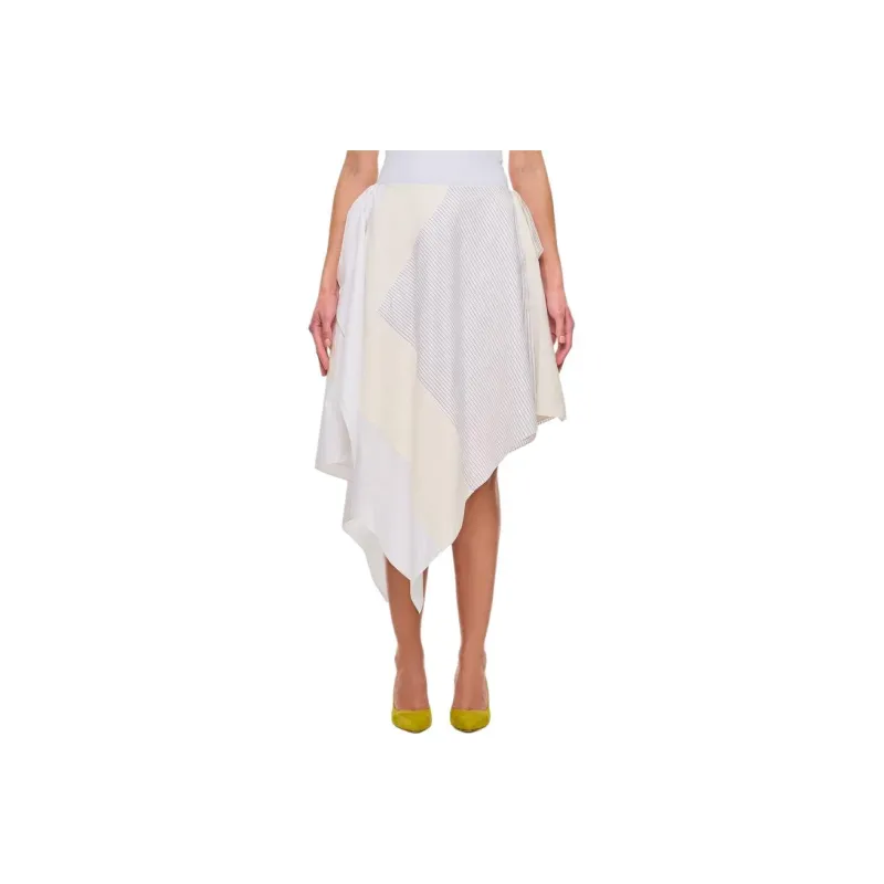 JW Anderson Asymmetric Patchwork Midi Skirt-0
