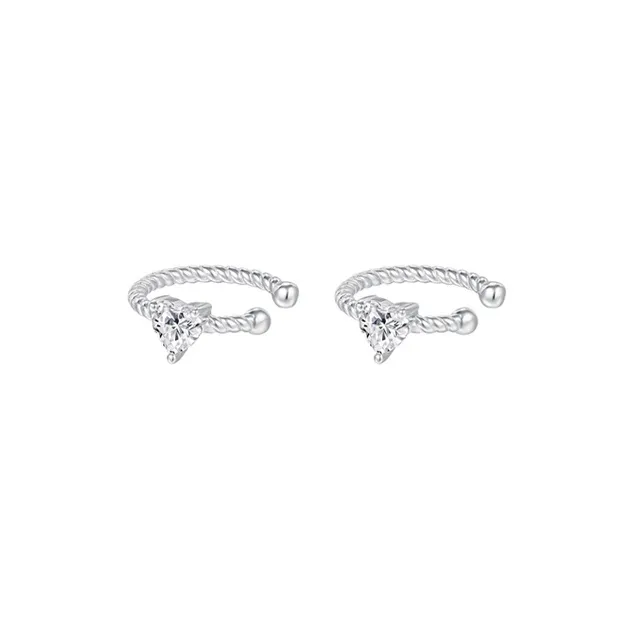 NVBBK S925 Silver Clip On Earrings Women's-5