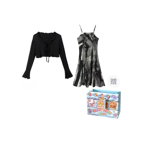 TWOPLUMGIRLS Two Piece Skirt Sets Women's