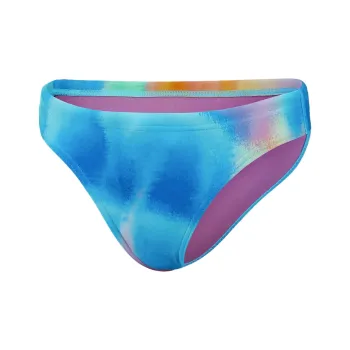 Speedo Women's Club Training Allover Digital Hipster Brief Bikini Two-Piece Swimsuits Women's Pink/Yellow