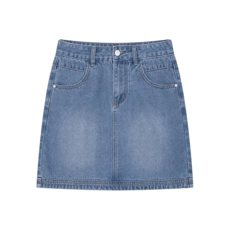 IHIMI Denim Short Skirts Women's Blue-0