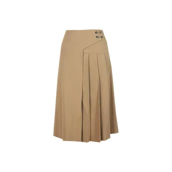 E.BECKY Casual Long Skirts Women's Camel