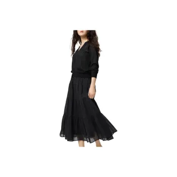 UNIQLO Casual Long Skirts Women's Black