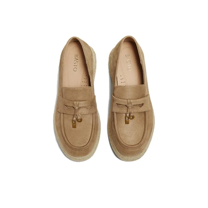 BASTO Loafers Women's Apricot, Beige-2