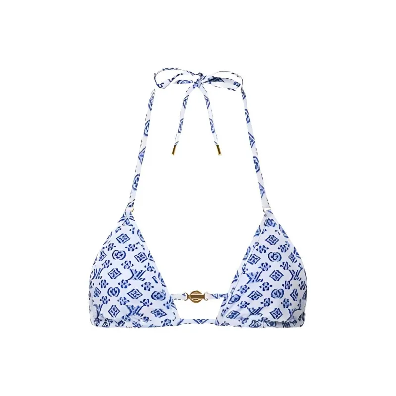 LOUIS VUITTON Blurry Monogram Bikini Top-0