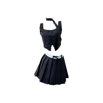 DOSOHEB Skirt Set Women's Black