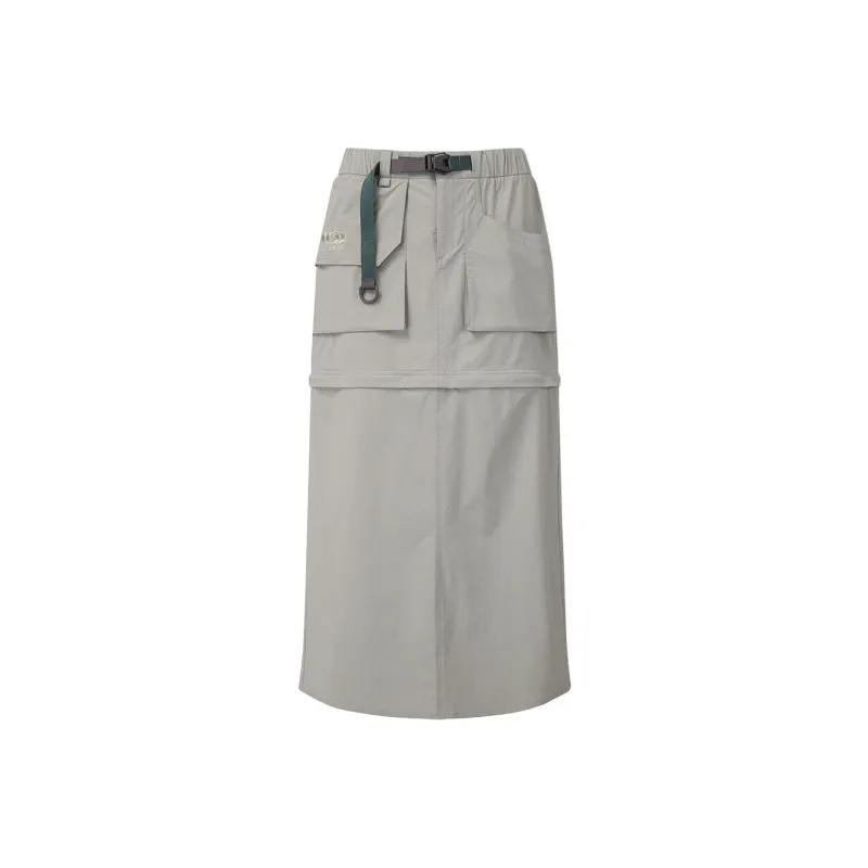 SALOMON Casual Long Skirt Women's Gray-0