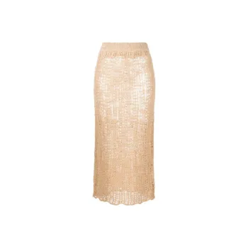 CULT GAIA Dawson Crochet knit Midi Skirt