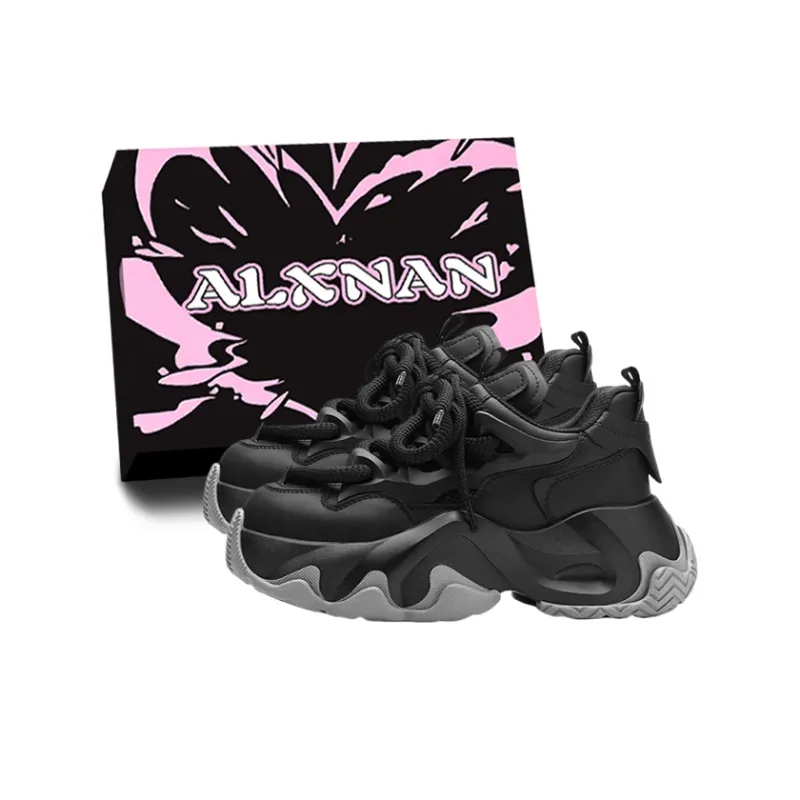Alxnan Breathable And Lightweight Low Top Chunky Sneakers Women's-18