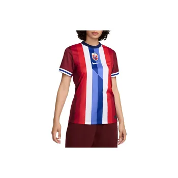 Nike Norway 2024/25 Home Soccer Jerseys Women's Red/Blue Void/Blue Void/White Team