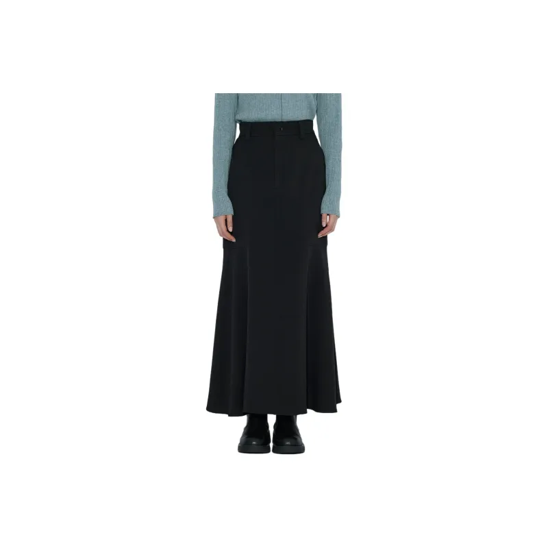 PUBLIC TOKYO FW24 Casual Long Skirt Women's Black-0