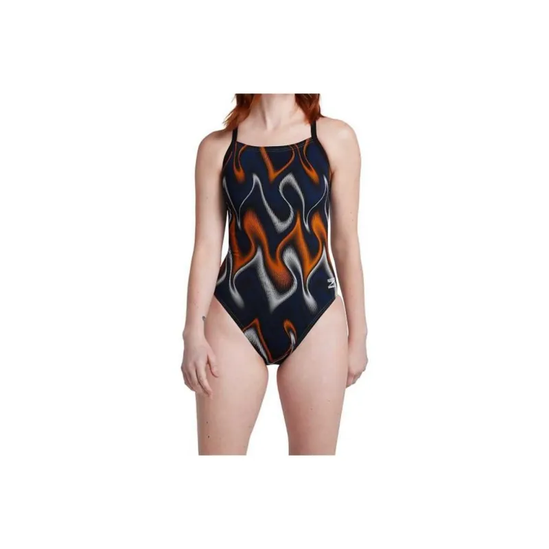 Speedo Purpose Flyback One Piece Blue One piece Swimsuit Women's-8