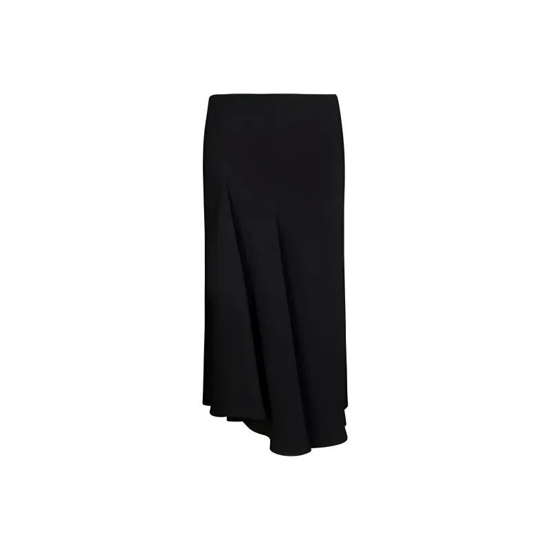 PAROSH Casual Long Skirt Women's Black-0